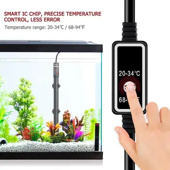 

POPETPOP 400W Submersible Aquarium Heater Titanium Heating Rod with Thermometer and LED Digital Display