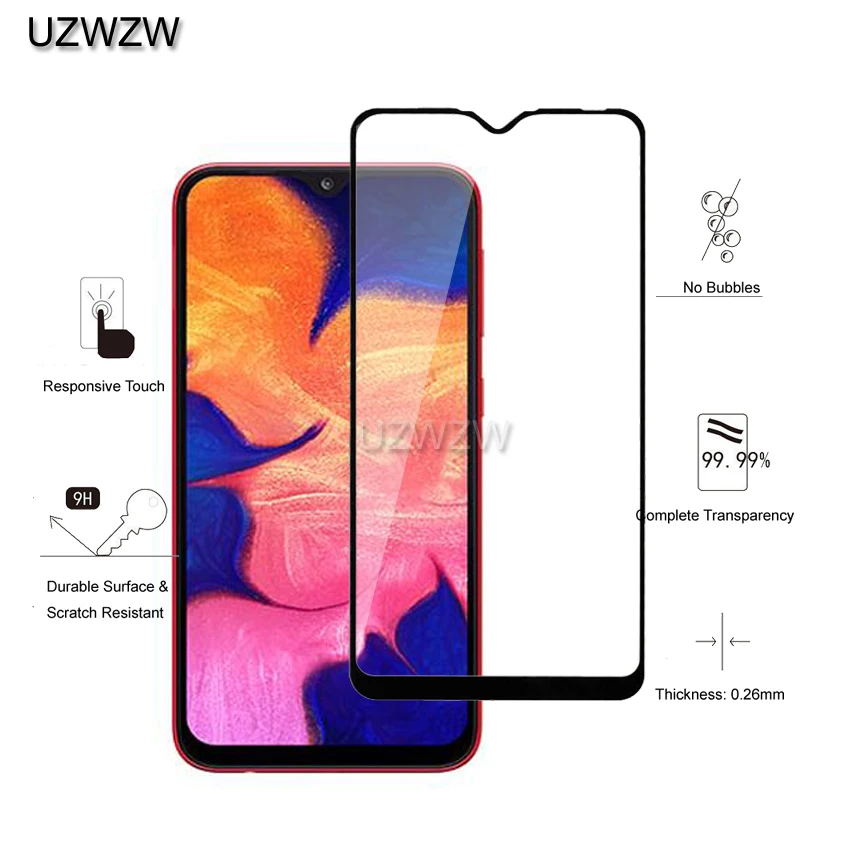 2 шт Стекло для samsung Galaxy A10 полное покрытие 0,26 мм экран защитное закаленное стекло для samsung Galaxy A10 стекло