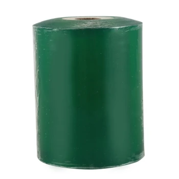 

1 Roll Grafting Tape Moisture Barrier Stretchable Clear Floristry Film Bio-degradable,3.1 inch Green