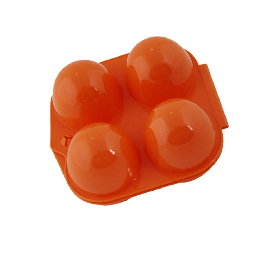 orange 4 сетки держатель для яиц коробка для кухни коробка для хранения портативный контейнер для яиц свежий чехол для яиц для походов на открытом воздухе кемпинга - Цвет: orange