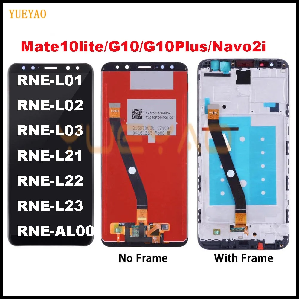 Mate 10 Lite ЖК-дисплей для huawei mate дисплей рамка G10/G10 Plus RNE-AL00 Nova 2i RNE-L21 сенсорный экран в