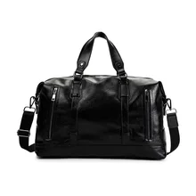 MIWIND модная Высококачественная ПУ повседневная Дорожная сумка Новая дорожная сумка чистый цвет дорожная сумка Большая вместительная мужская сумка LSTJ004