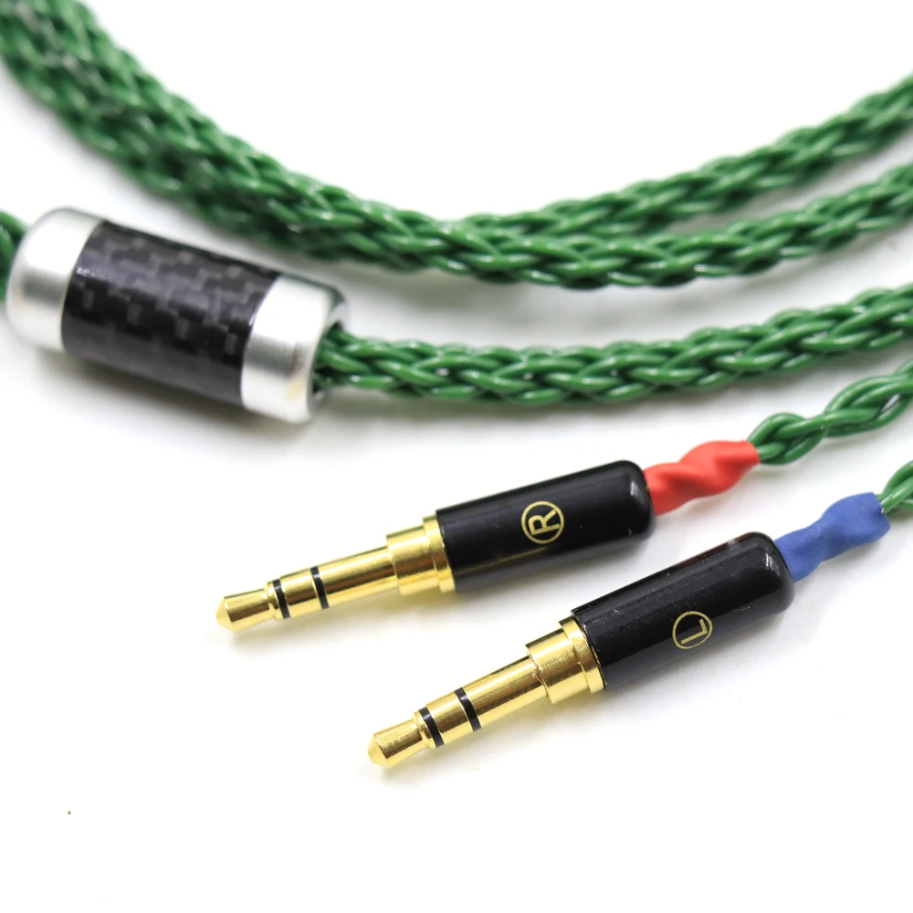 Thouliess Alta Fidelidade 2x3.5 mm Equilibrado 4.4 2.5 mm Prata Chapeado Fone de Ouvido Cabo de Atualização para Sundara Aventho Focal Elegia t1 T5p D7200 - Image 3