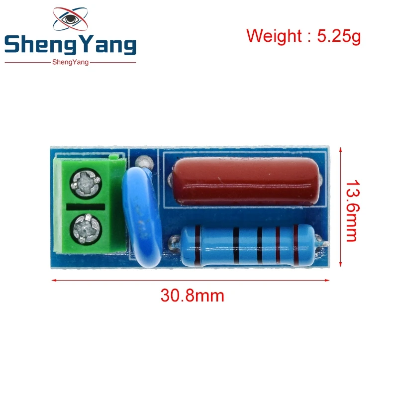1/2/5PCS AC/DC 5V-400V RC Absorption/Snubber Schaltung Modul Relais Kontakt Schutz Widerstand Überspannung 6V 9V 12V 24V 110V 220V – Detail 5