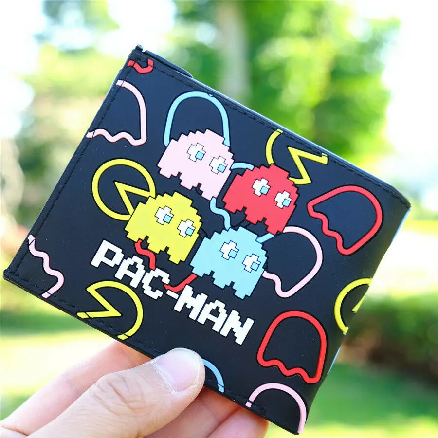 Pac Man Amumu ПВХ бумажник 3D сенсорный ID держатель сумка на молнии монета Би-Фолд Кошелек Сумочка