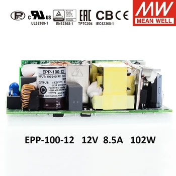 

Taiwan MEAN WELL PFC Open Frame Single Output power supply 12V EPP-100-12 100W 12v 8.5A low loss high efficiency EPP-100
