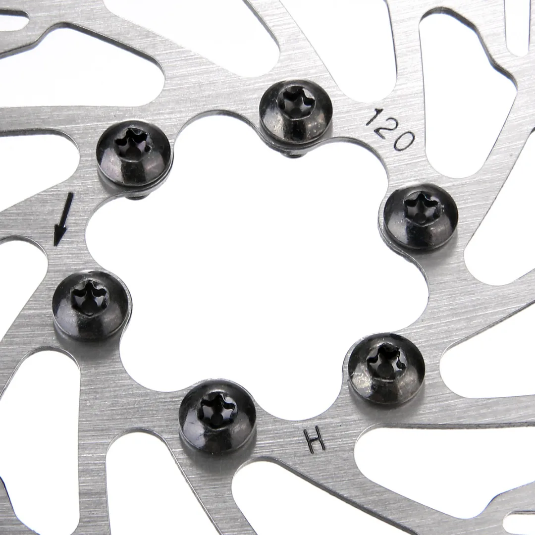 1Pcs 120/140/160/180/203mm Stainless Steel Bike Disc Brake Rotors With 6 Bolts For Mountain Road Parts High Quality