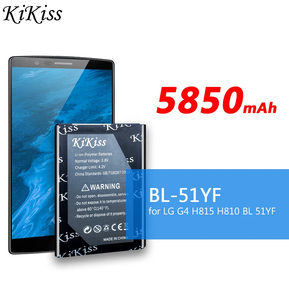 KiKiss BL 51YF/53YH/54SH/49SF Батарея для LG Optimus G3 G4 G3s G3C G4C G4S D724 D855 H815 H840 BL-54SH BL-51YF BL-53YH