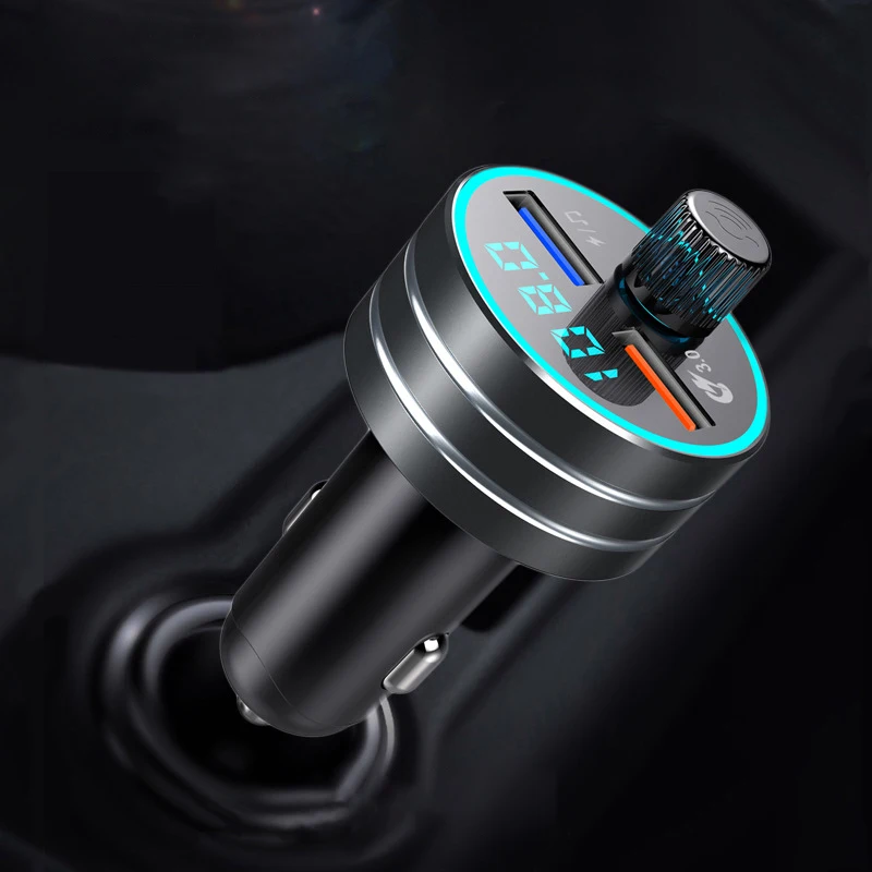 Многофункциональная Быстрая зарядка 3,0 автомобильный Bluetooth fm-передатчик с двумя портами usb Автомобильное зарядное устройство приемник Модулятор MP3-плеер Handfree