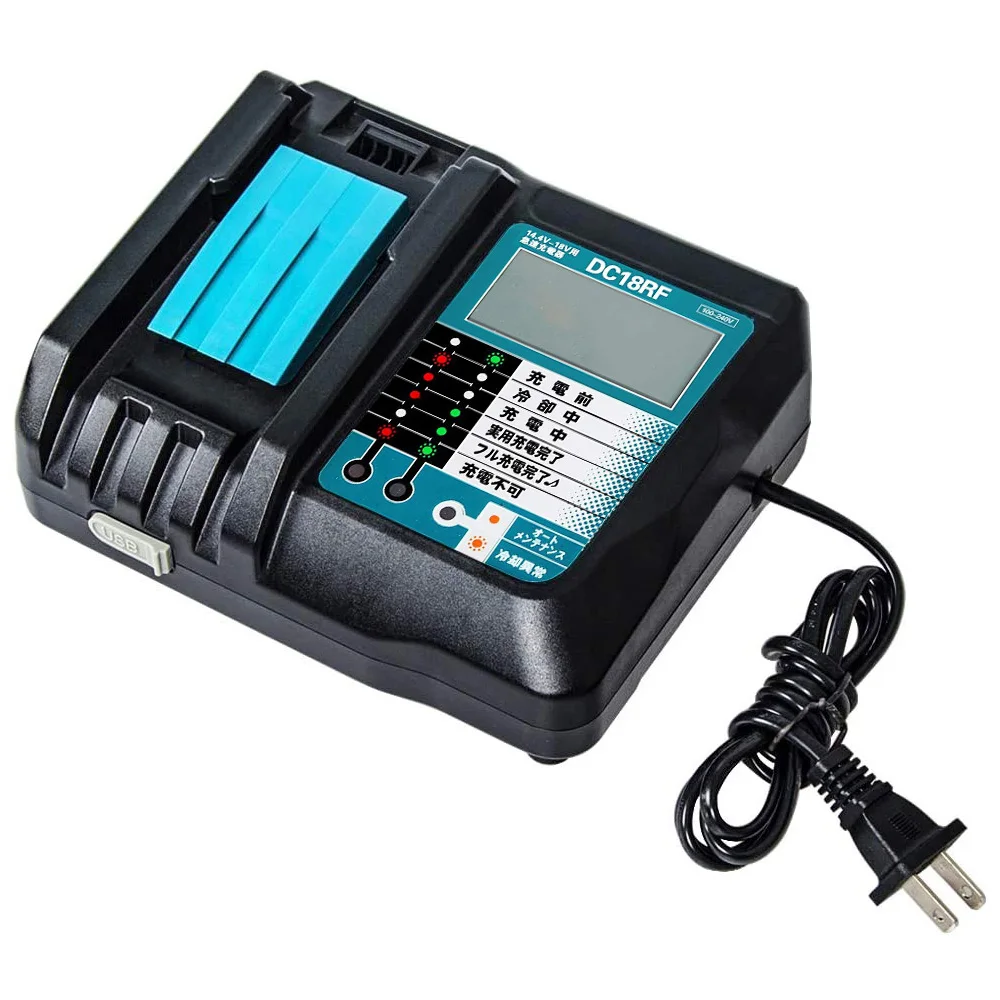 Lithium Ion Battery Charger For Makita 14.4V 18V BL1860 BL1850 BL1840 BL1830 BL1820 BL1415 BL1440 DC18RC BL1430 DC18RA | Электроника