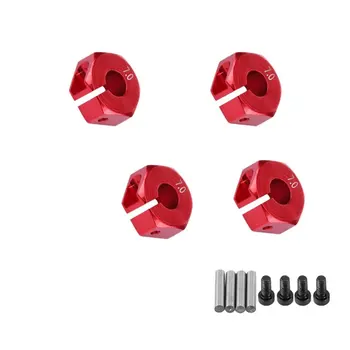 

7mm Hexagon Wheel Seat Coupler With Pins Aluminium Alloy Upgrade Parts Combiner For 1:10 RC Car Crawler Traxas TRX-4