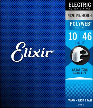 

Elixir Original Strings 12050 Polyweb Electric Guitar Strings Light Electric Guitar Strings .010-.046