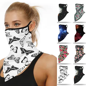 

Outdoor Print Seamless Adult Ear Loops Outdoor Riding Sports Neck Protective Face Scarf Dust Proof Sunbreak Universal Mouth Mask