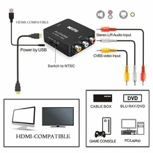 Compositerca para hdmi-adaptador converteaudio conversor de componentes adaptador de vídeo rgb diferença de cor conector de componente
