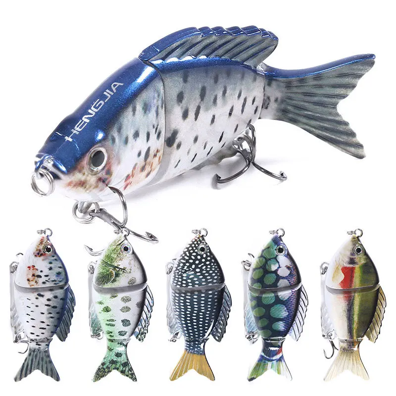 

9.5cm 22g Hard Bait Sinking Wobblers Fishing Lures Carp Bait Crankbait Trout Swimbait Multi Jointed Shad 3Segment Catfish Lure