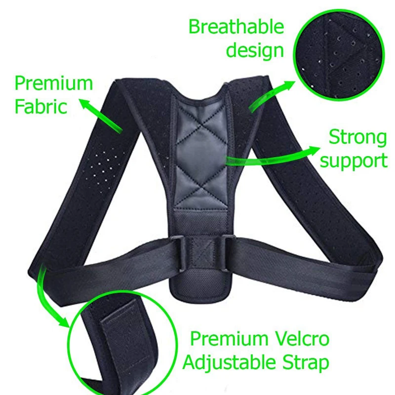 Adjustable Back Posture Corrector Medical Clavicle Orthopedic Spine Back Shoulder Lumbar Brace Support Belt Posture Correction 5