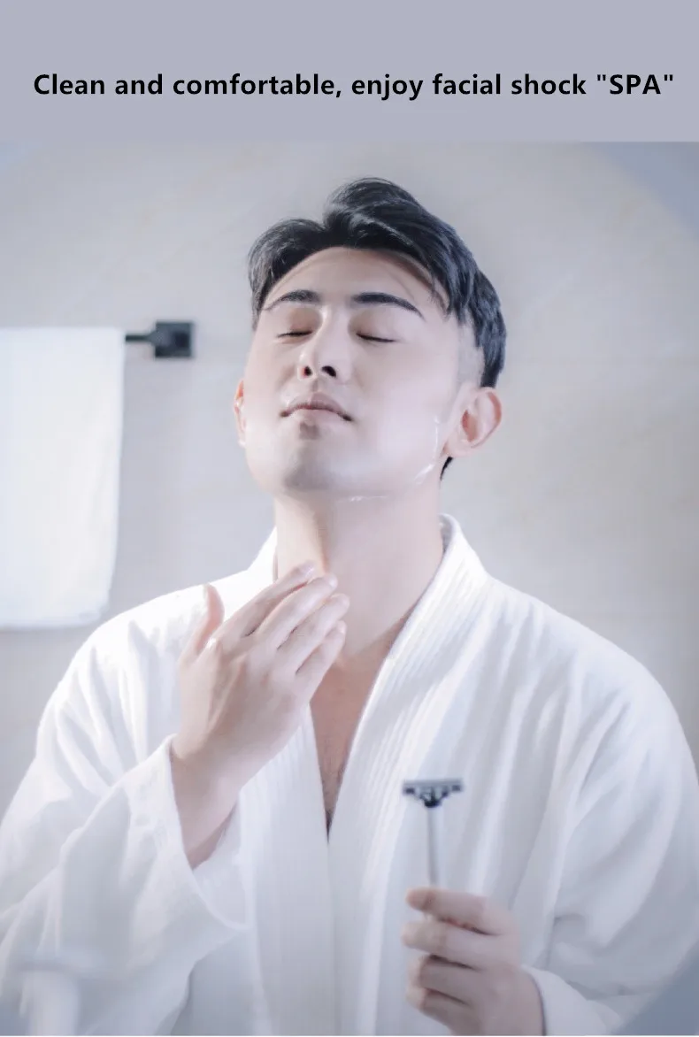수동 안전 면도기 헤드 진동, IPX7 방수 전기 면도기, 남성용 면도날 진동, 선물용 수동 면도기