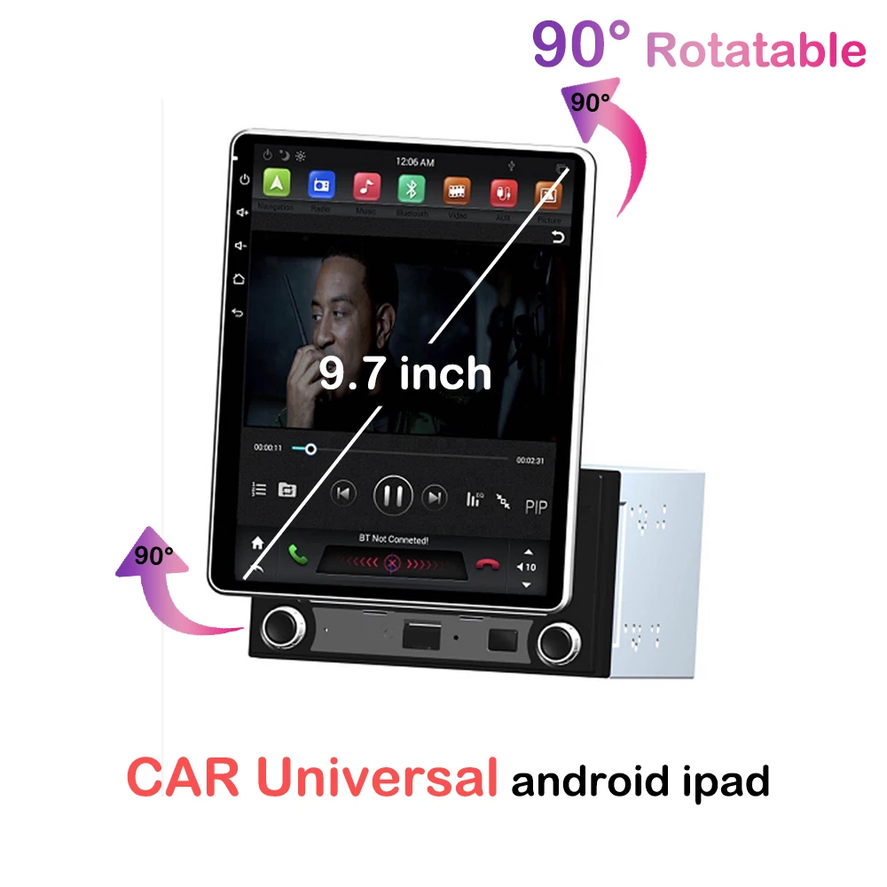 

2 din Android 8.1 Universal car video player Head Unit Radio GPS 9.7 inch headrest monitor