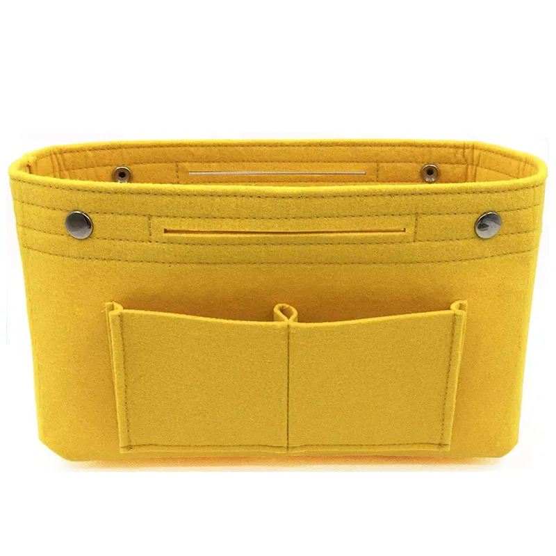Felt Cloth Inner Bag Women Fashion Handbag Multi-pockets Cosmetic Storage Organizer Bags Luggage Bags Accessories - Color: 5