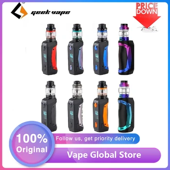 

Original GeekVape Aegis Solo Cerberus Kit with 100W Aegis Solo Box MOD & 5.5ml Cerberus Subohm Tank Box Vape vs Gen Kit / Luxe