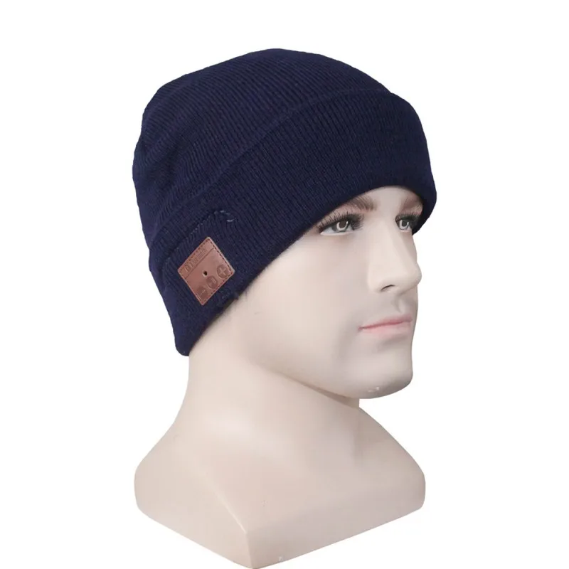 Вязаная Bluetooth гарнитура, Беспроводная Bluetooth шапка, стерео гарнитура, горячая вязка, Bluetooth гарнитура 2 вида стилей