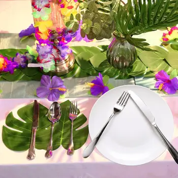 

188PCS/136PCS Hawaii Party Palm Leaf Balloons Jungle Birthday Party Decor Hawaiian Tropical Party Wedding Decorations Supplies