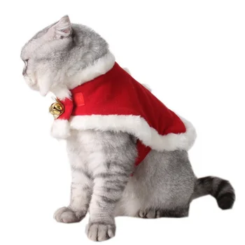

Cute Polar Fleece Princess Cloak for Cat Small Dog Christmas Pet Cat Cape Scottish Foldable Winter Clothes Cosplay Costume