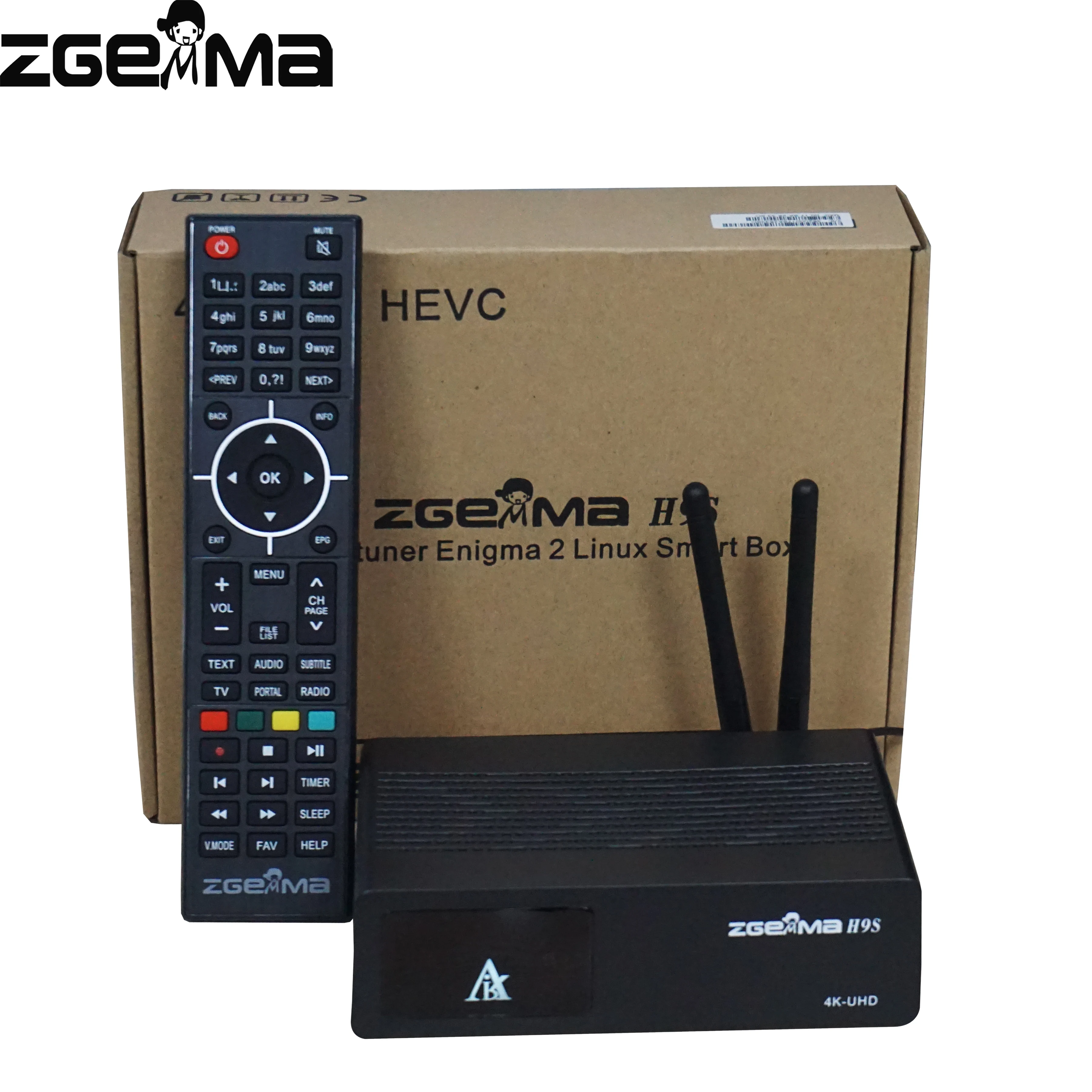 5 штук в партии zgemma h9s 4K цифровое спутниковое телевидение коробка dvb s2/s2x поточности и iptv с Сталкер с встроенным Wi-Fi