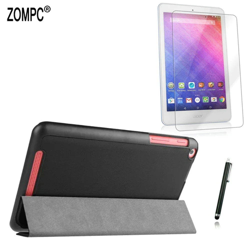 Ультратонкий кожаный чехол-книжка 3 в 1 легкая обложка + пленка 1x стилус для