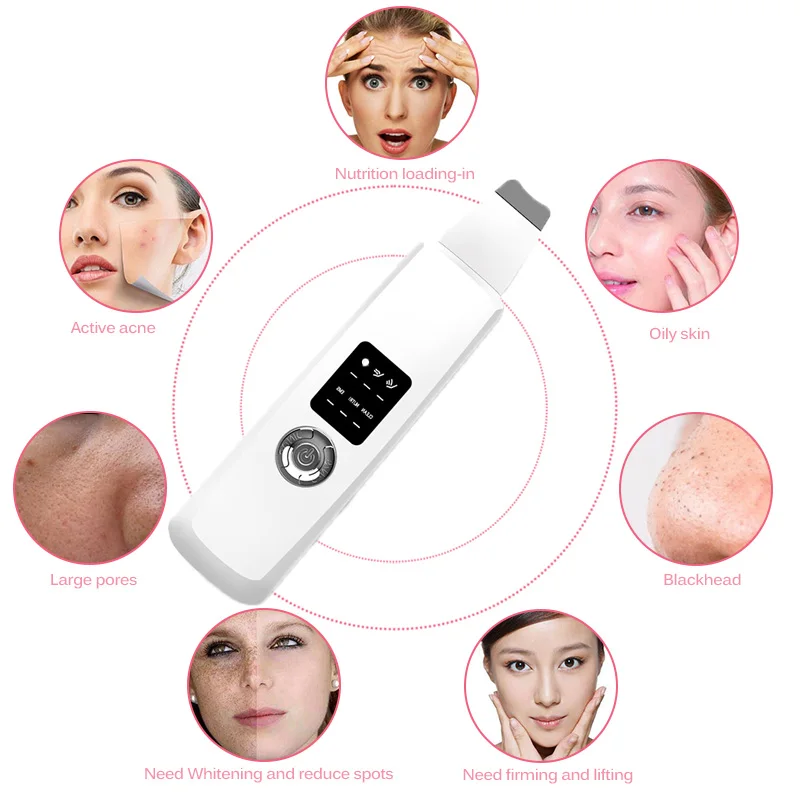 Ультразвуковой скруббер для кожи кавитационный пилинг ультразвуковое очищающее