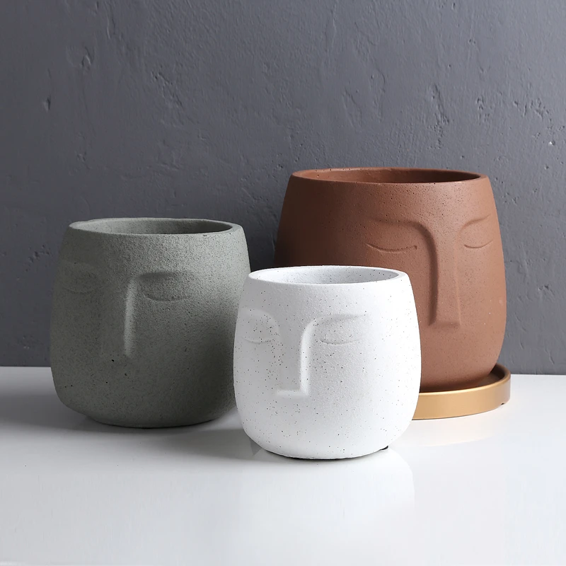 For Planters 3D Body Shape Silicone Mold - Concrete Flower Pot & Pen Holder  Mold For DIY Crafts Concrete Molds