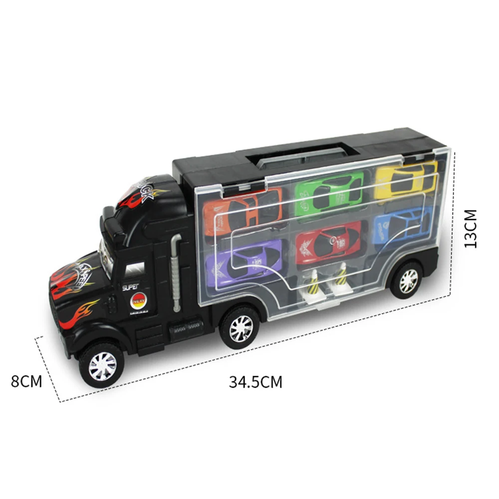 7 шт./компл. миниатюрная транспортная машинка грузовик из сплава экшн фигурка