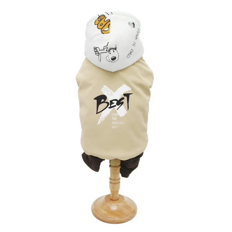 Autumn and Winter Newest Warm Dog Clothes Four-legged Pet Clothes for Small Dog Schnauzer Cotton Coat Clothes for Little Dogs