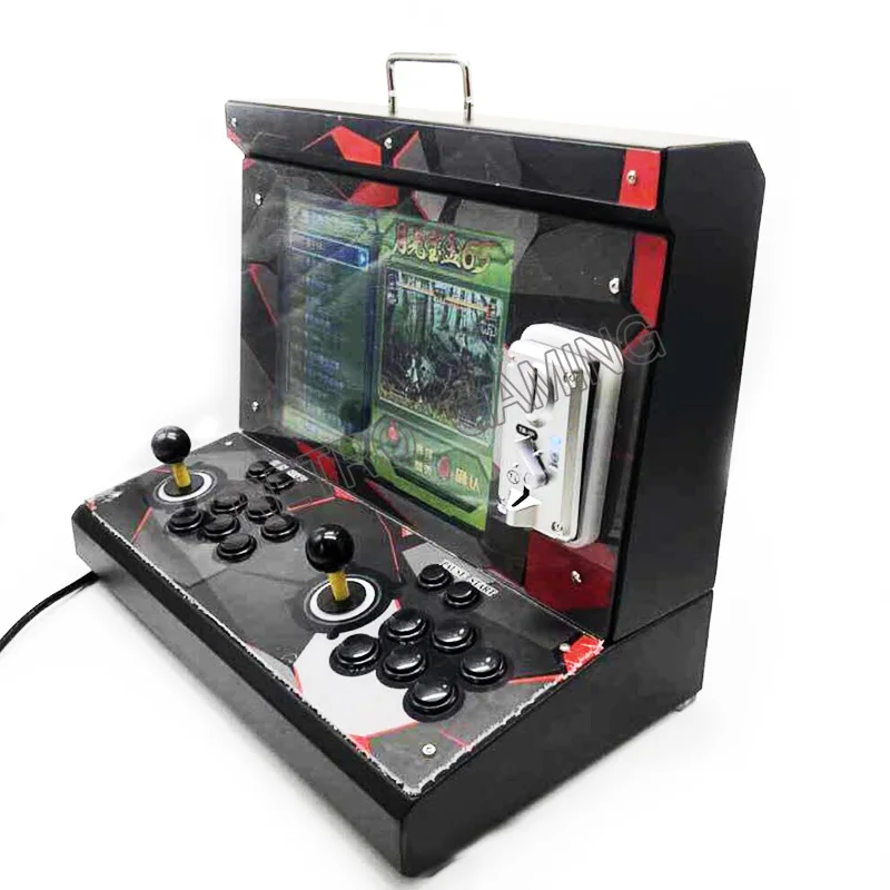 US $269.99 15 inch LCD Mini Arcade Game Machine 2 players Coin Operated Console with Pandora 1399 in 1 and joystick Button VGA HDMI Output