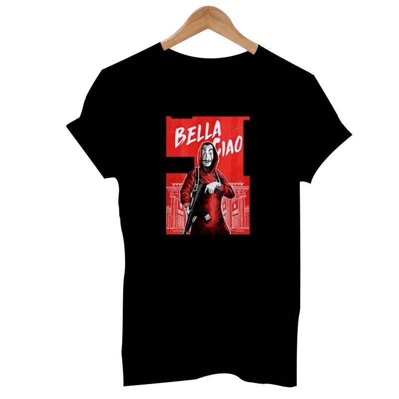 Новинка футболка с принтом Money Heist The House Of paper La Casa De Papel Camiseta женская летняя