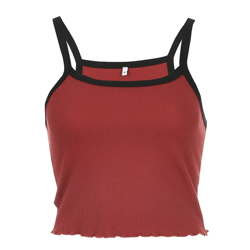 Лоскутный топ с u-образным вырезом, без рукавов, женская уличная одежда, открытая спина, тонкий короткий топ с рюшами для женщин,, летняя мода, топик