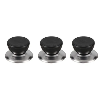 

AD-Cookware 3 Pieces Replacement Kettle Pot Lid Plastic Knob Black