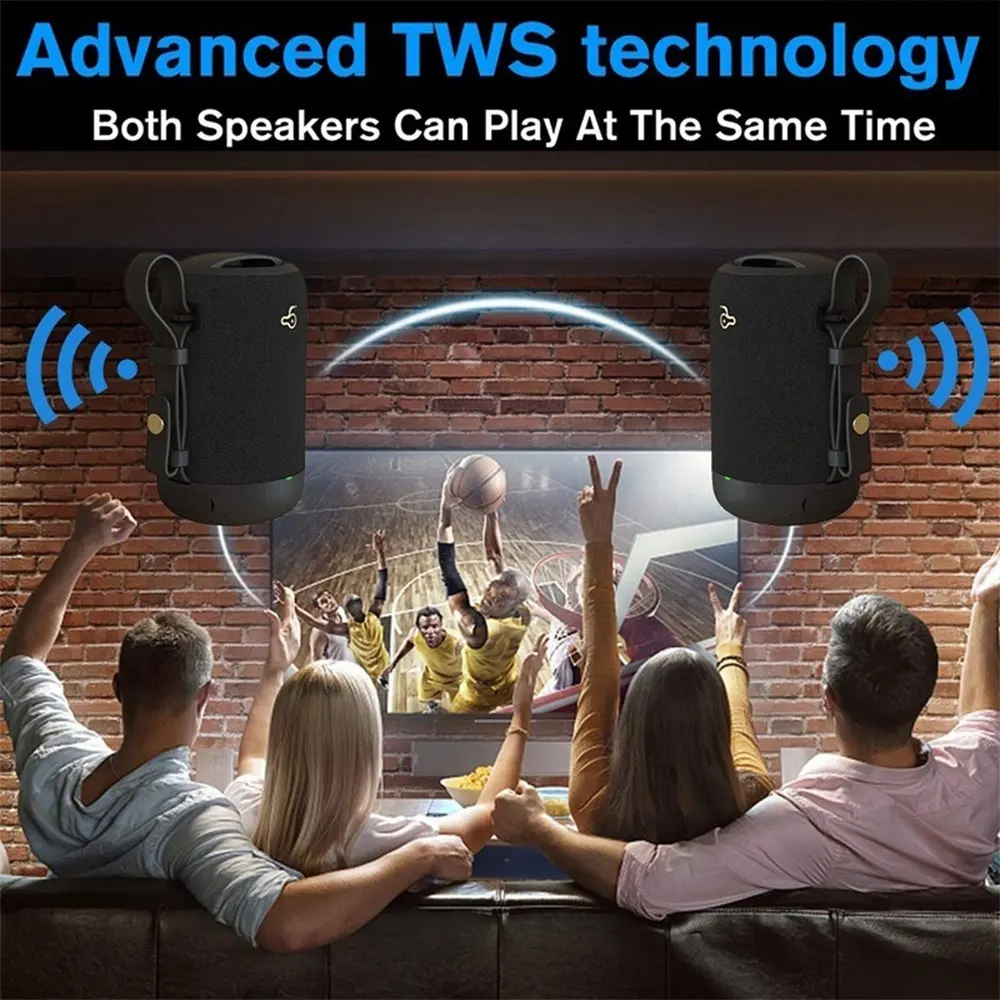 Новинка 20 Вт BD03 TWS портативный Bluetooth 5,0 динамик s 3D HiFi громкий динамик Саундбар звук стерео сабвуфер Открытый водонепроницаемый динамик