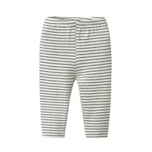 Г. Кролик Толо, Осенняя детская одежда, стиль, от 0 до 3 лет, Детские разноцветные леггинсы в полоску для кормления, X5103