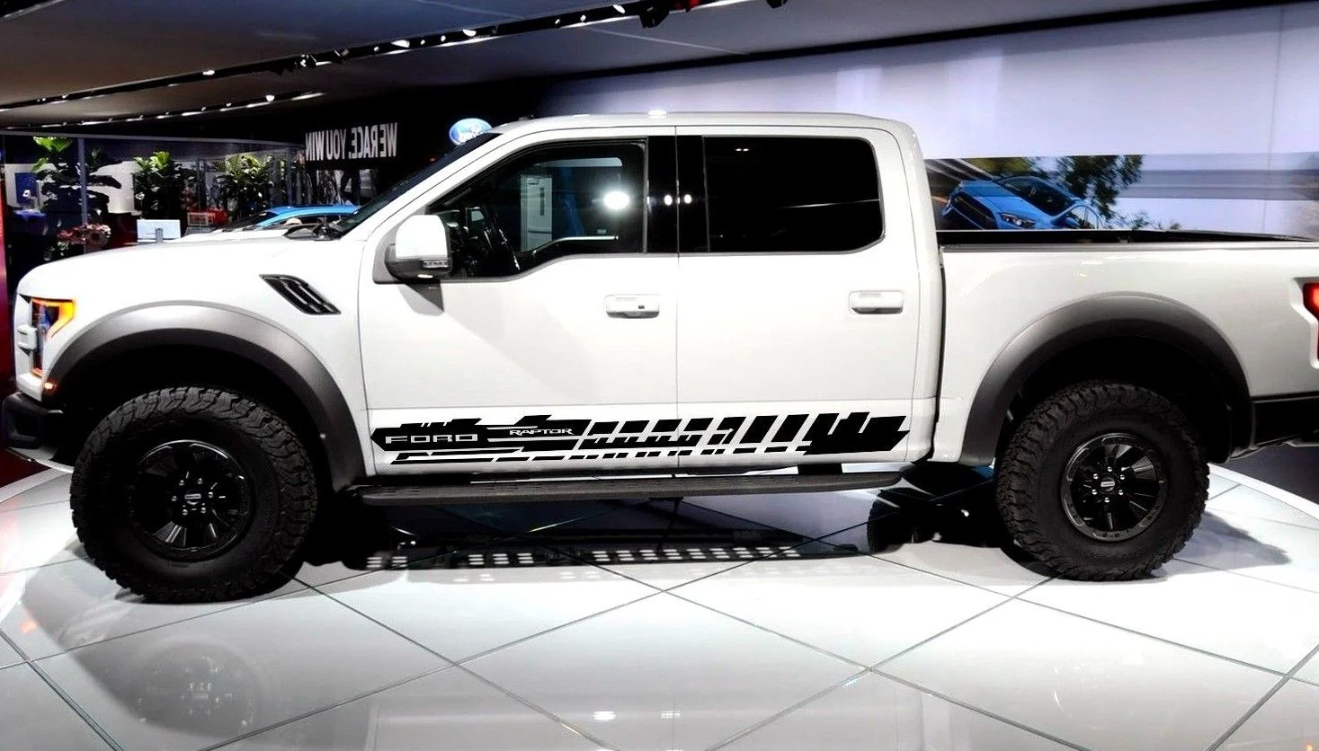 Для 1 компл./2 шт Ford F-150 Raptor графические боковые наклейки-полоски, наклейка на заказ Рисунок SVT автомобильный Стайлинг