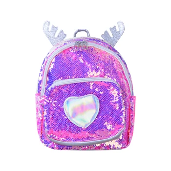 

Women Girl's Unicorn Sequin Mini Backpack School Rucksack Travel Kids Small Bag