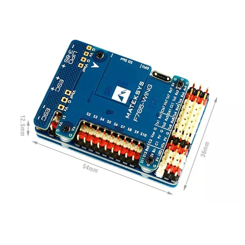 Системы F765-WING STM32F765VI Контроллер полета Встроенный OSD для RC самолета фиксированного крыла