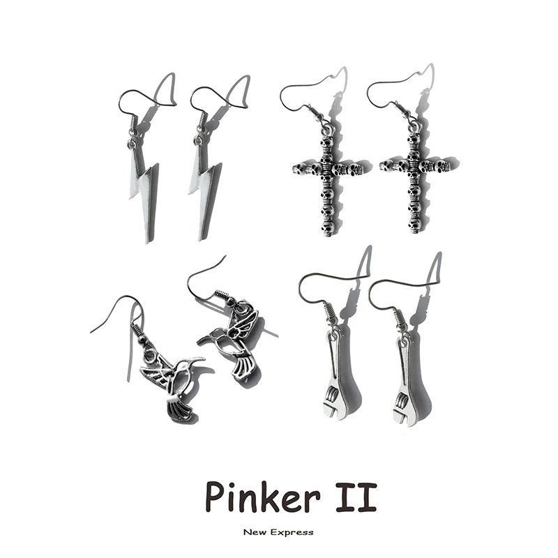 33 Style New Design Metal Women Punk Rock Fashion Jewelry Accesories Funny Drop Earrings Simple Pop Gothic Cool Cross