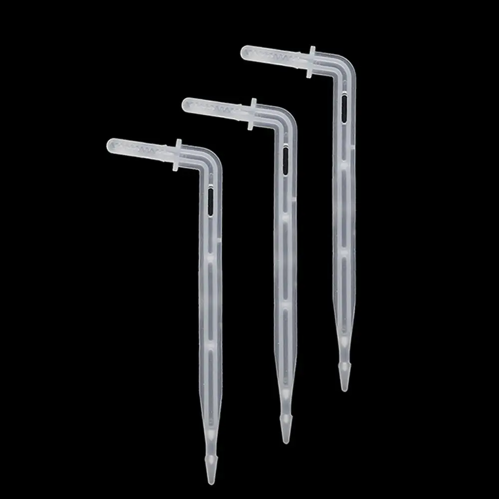 4mm Elbow Arrow Drippers Garden Micro Irrigation Drip Emitter 4/7mm Hose Dripper Watering to Root Dripper 100Pcs