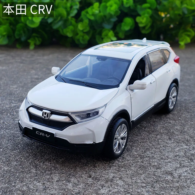 

1:32 Scale Diecast Alloy Metal Luxury Suv Car Model For HONDA CR-V Collection Vehicle Model Pull Back Sound&Light Toys Car