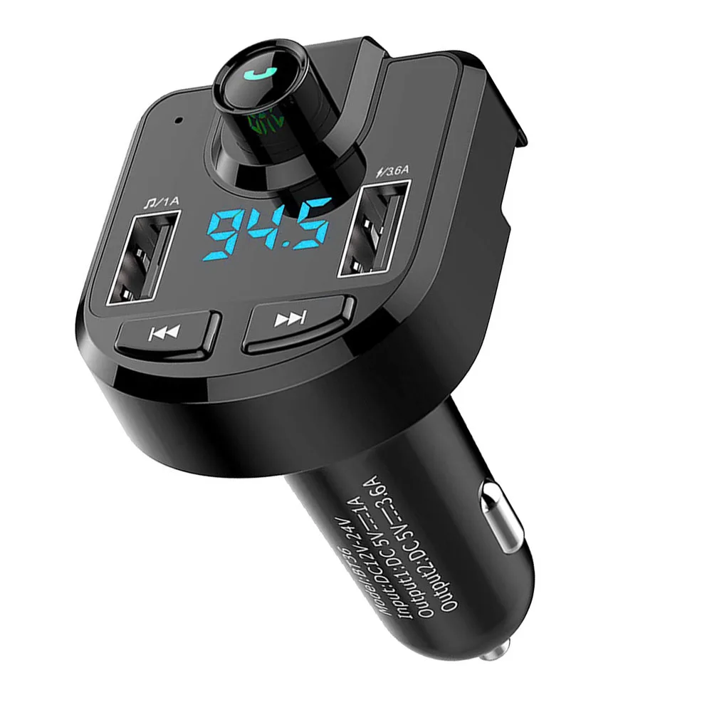 1 шт. BT36 Автомобильный Bluetooth 5,0 MP3-плеер TF u-диск двойной usb зарядка fm-передатчик