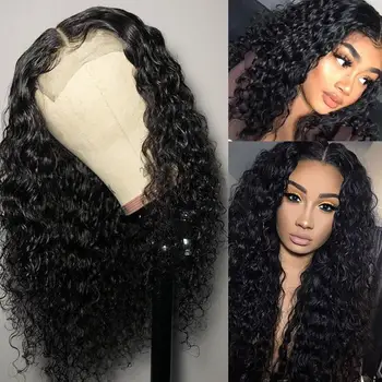 

Human Hair Wigs Closure Wig Water Wave Wig Human Hair Lace Front Wig Brazilian Hair Wigs Short Wig 30 Inch Wig Lace Closure Wig