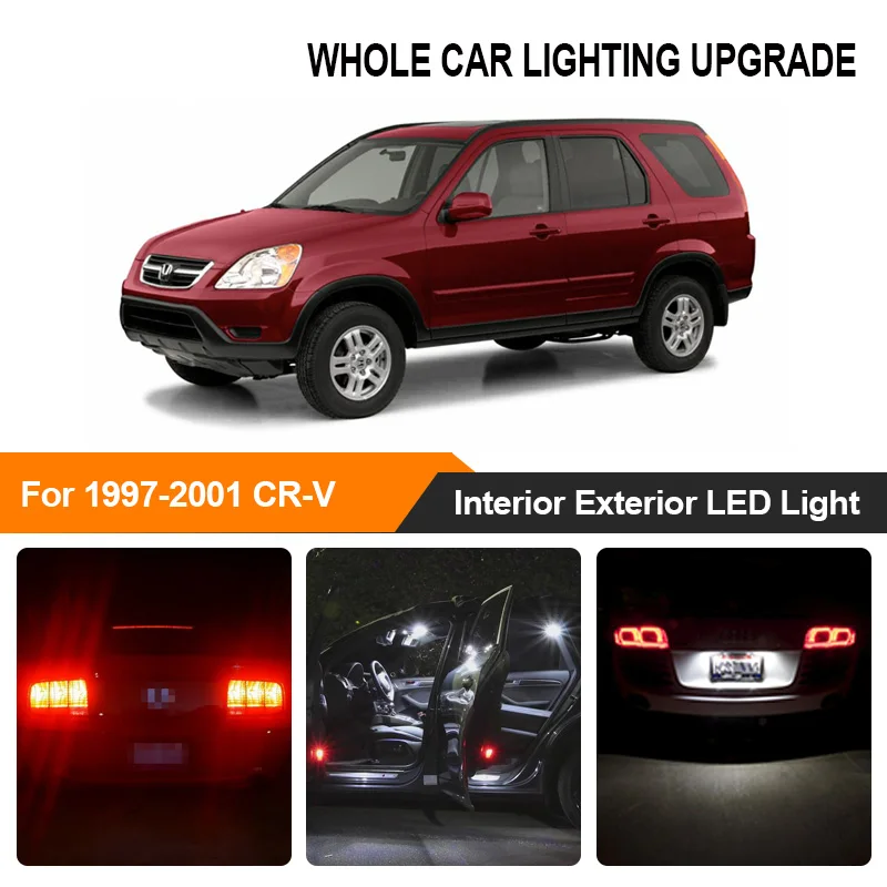 Светодиодный светильник для салона автомобиля белый красный Honda CRV задний тормоз