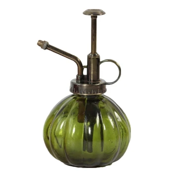 

Practical 1 Pcs Spray Bottle Sprinkler System Retro Old Glass Spray Bottle Watering Succulents Plants Indoors 9x16cm Dark green