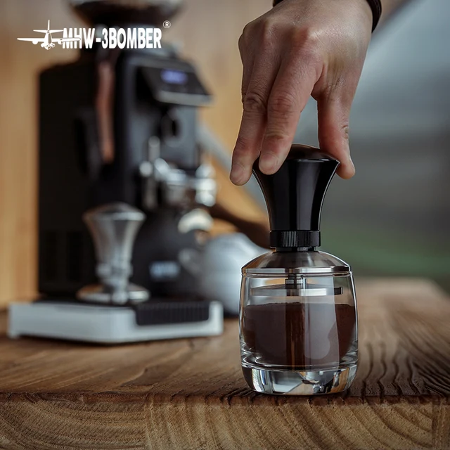 58,35 Mm -Es Eszpresszó -Rozsdamentes Acél Állítható Magasság/Nyomás Kávécsípés Por Kalapács Lapos Alap Barista Szerszámokhoz - Image 3